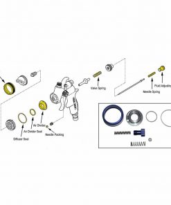 REBUILD KIT FOR T70 / T75G SPRAY GUNS